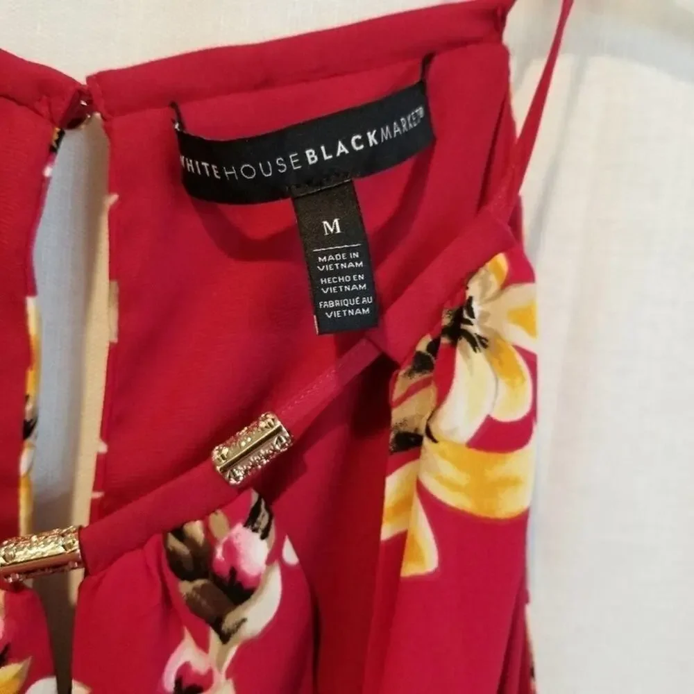 WHBM red‎ floral dress